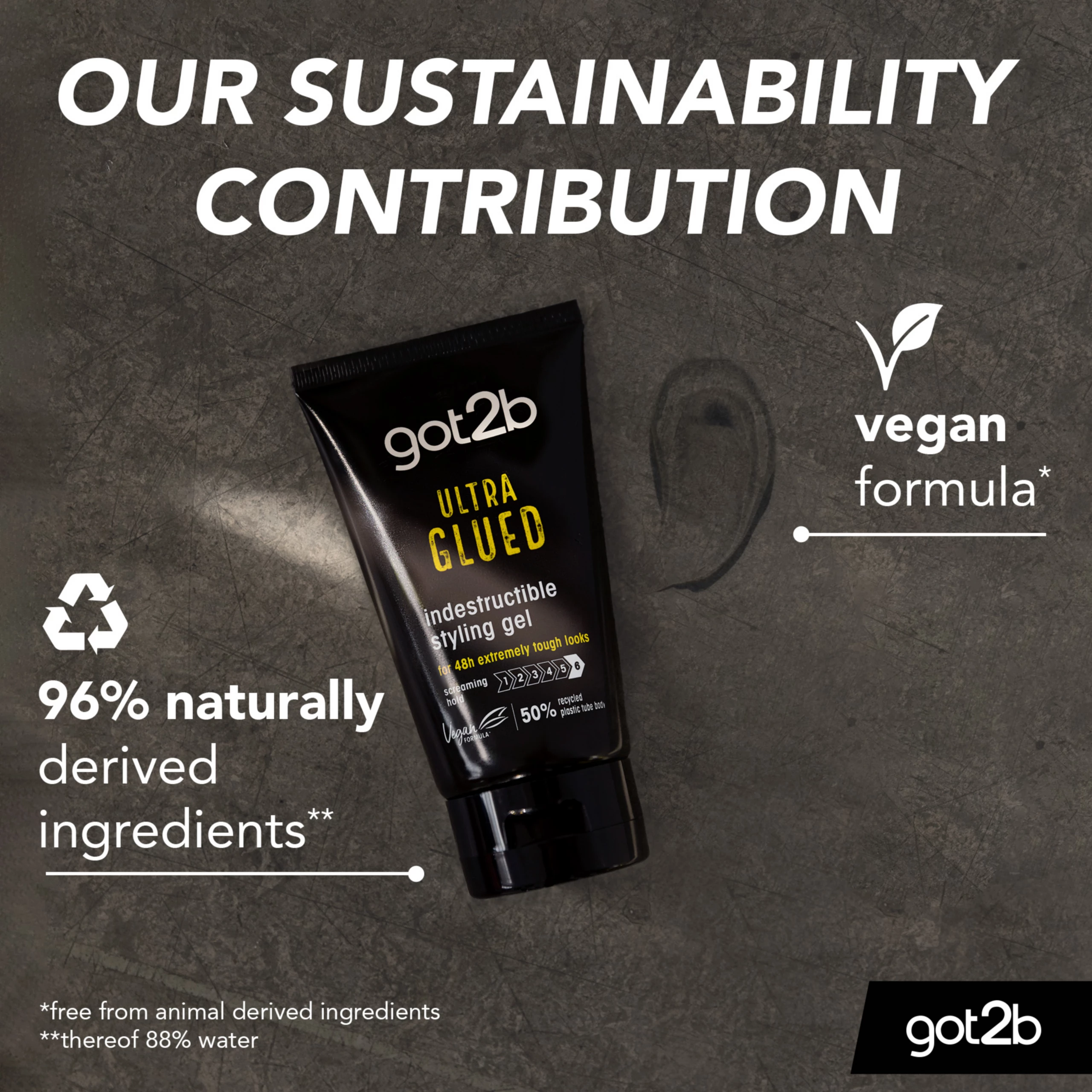 Got2B Ultra Glued Indestructible Styling Gel - 150 ml thumbnail 2