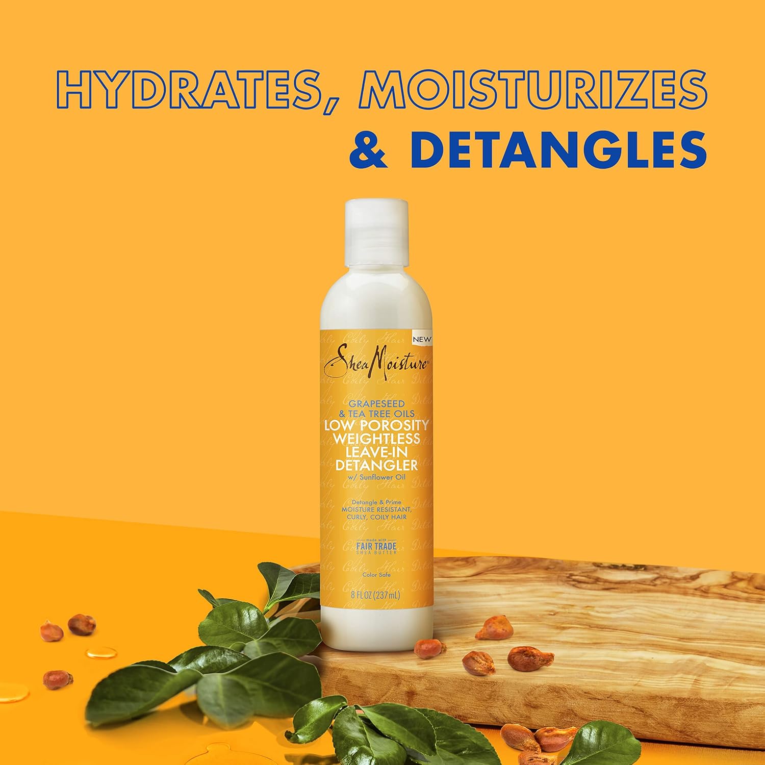 Shea Moisture Low Porosity Weightless Leave-In Detangler - 237 ml thumbnail 3