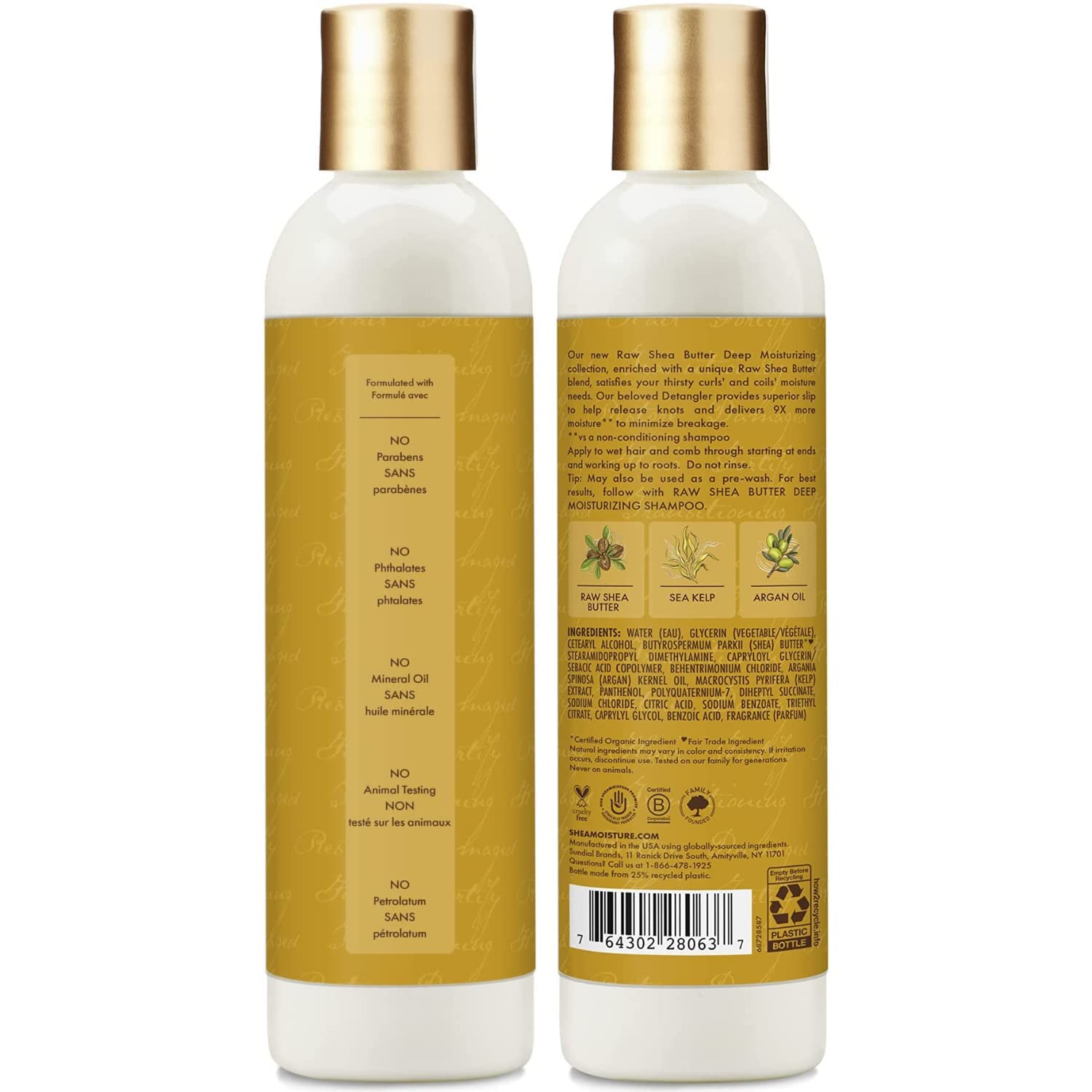 Shea Moisture Raw Shea Butter Moisturizing Detangler - 237 ml thumbnail 4