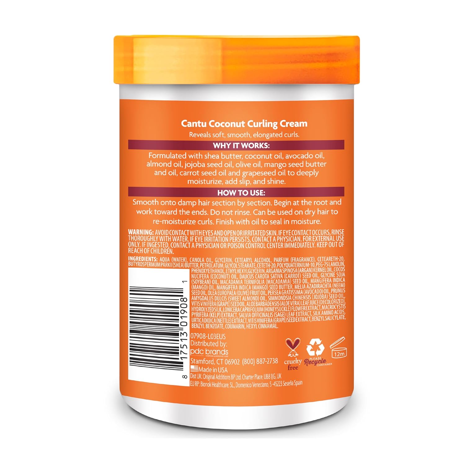 Cantu Coconut Curling Cream - 709 g thumbnail 4
