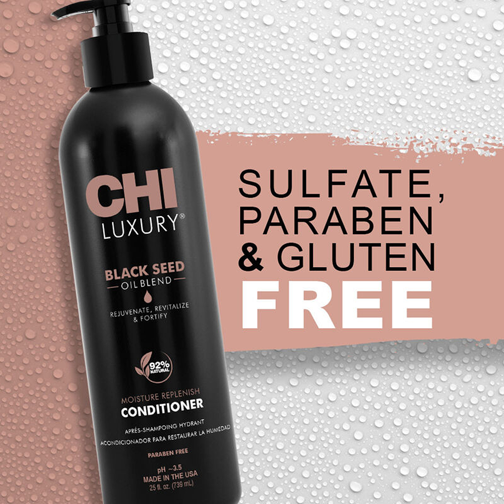 CHI Luxury Black Seed Oil Blend Moisture Replenish Conditioner - 739 ml thumbnail 2