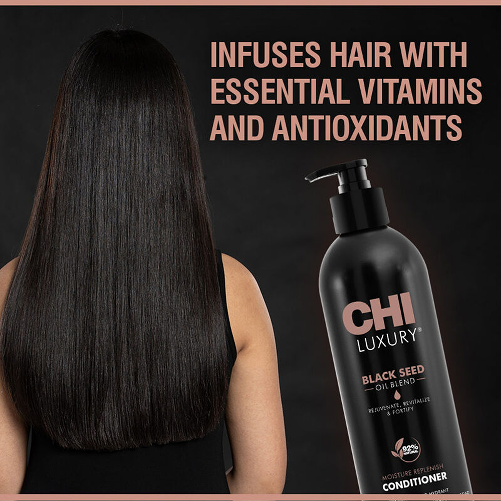 CHI Luxury Black Seed Oil Blend Moisture Replenish Conditioner - 739 ml thumbnail 3