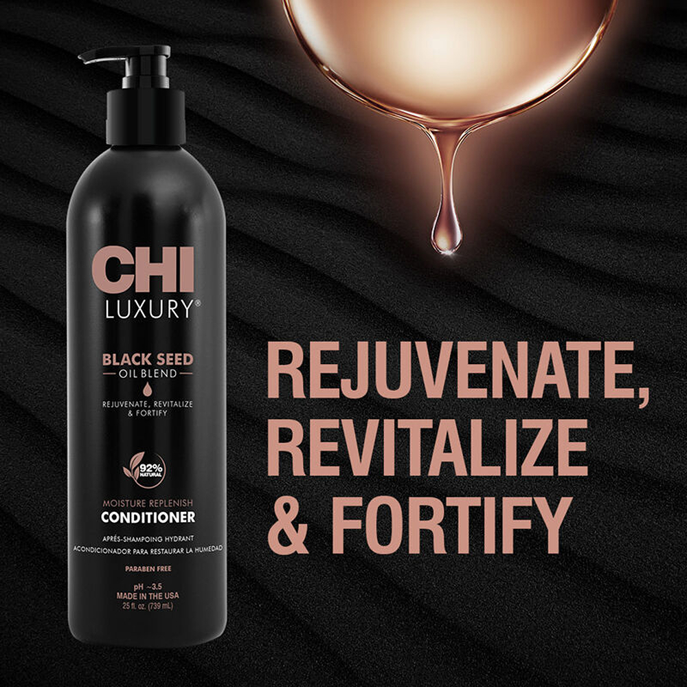 CHI Luxury Black Seed Oil Blend Moisture Replenish Conditioner - 739 ml thumbnail 4