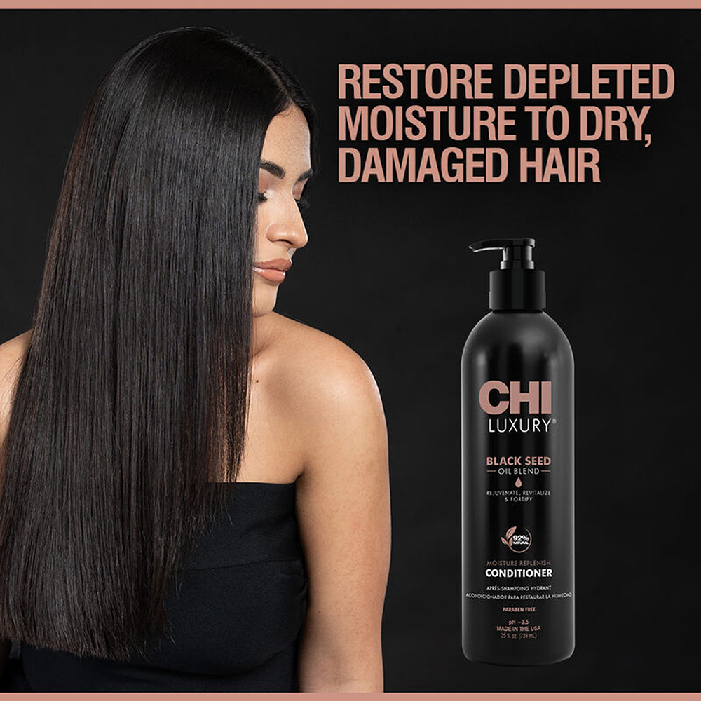 CHI Luxury Black Seed Oil Blend Moisture Replenish Conditioner - 739 ml thumbnail 6
