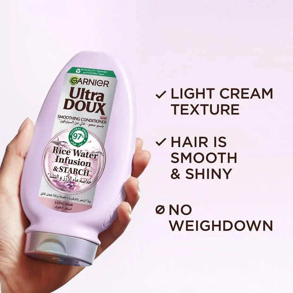 Garnier Ultra Doux Rice Water Infusion & Starch Conditioner - 360 ml thumbnail 2