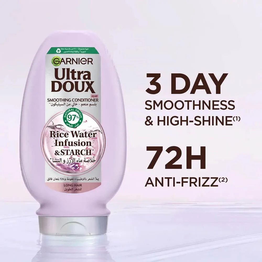 Garnier Ultra Doux Rice Water Infusion & Starch Conditioner - 360 ml thumbnail 3