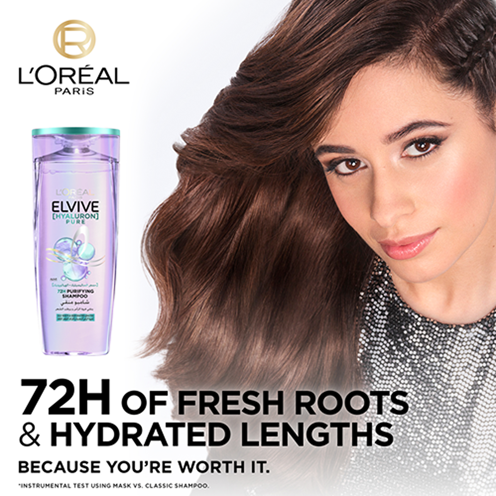 L’Oréal Paris Elvive Hyaluron Pure Purifying Shampoo - 400 ml thumbnail 3
