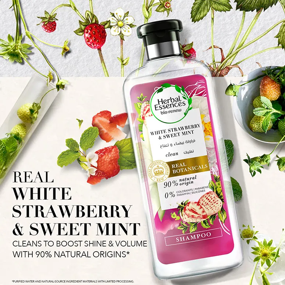 Herbal Essences White Strawberry & Sweet Mint Shampoo - 400 ml thumbnail 4