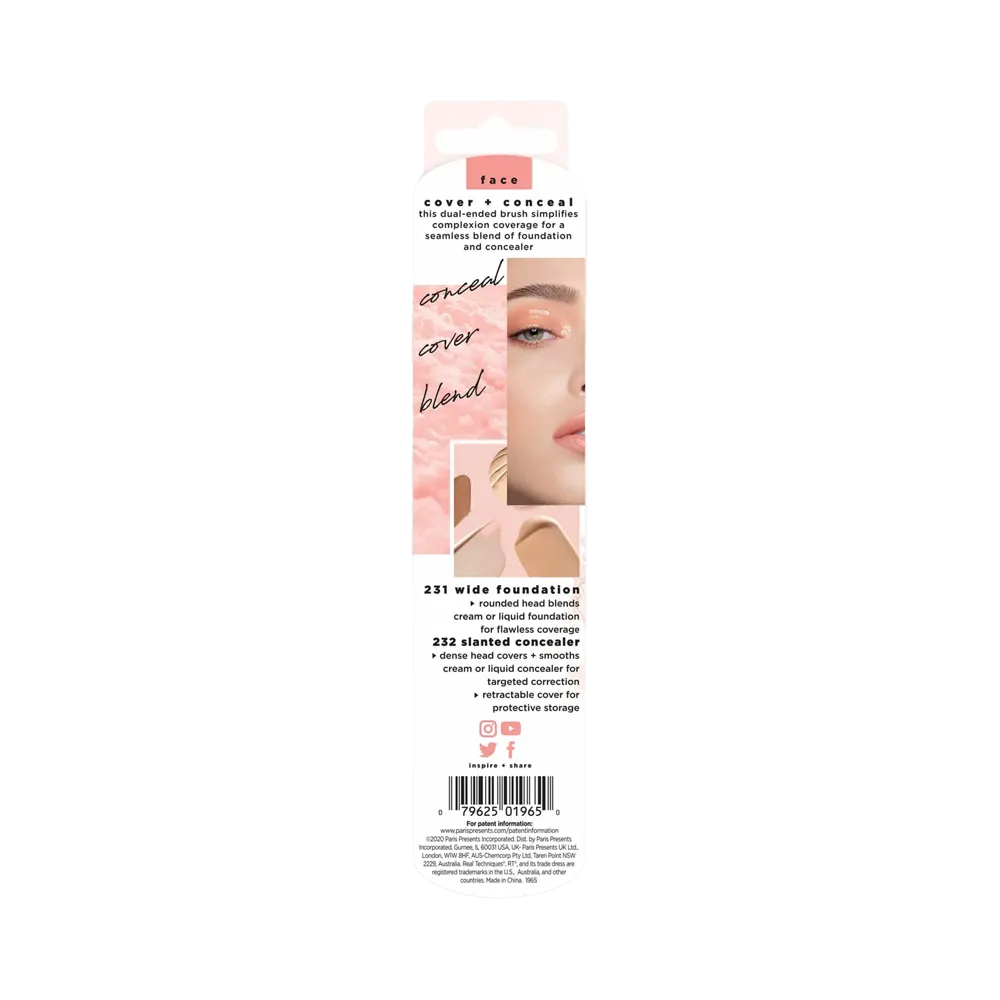 Real Techniques Cover And Conceal Dual Ended Makeup Brush thumbnail 4