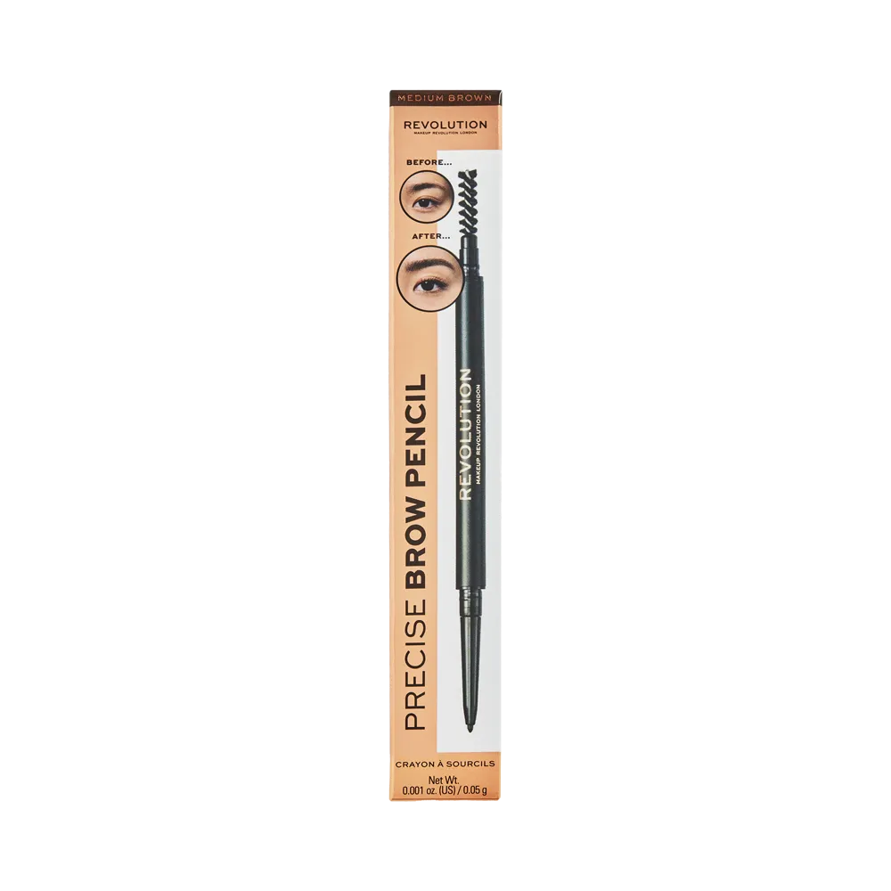 Makeup Revolution Precise Brow Pencil - Medium Brown (0.05 g) thumbnail 2