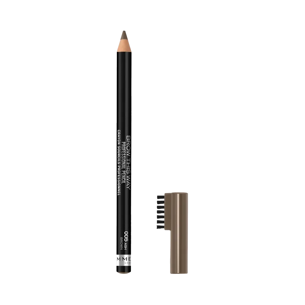 Rimmel London Brow This Way Professional Eyebrow Pencil - 005 Ash Brown thumbnail 2