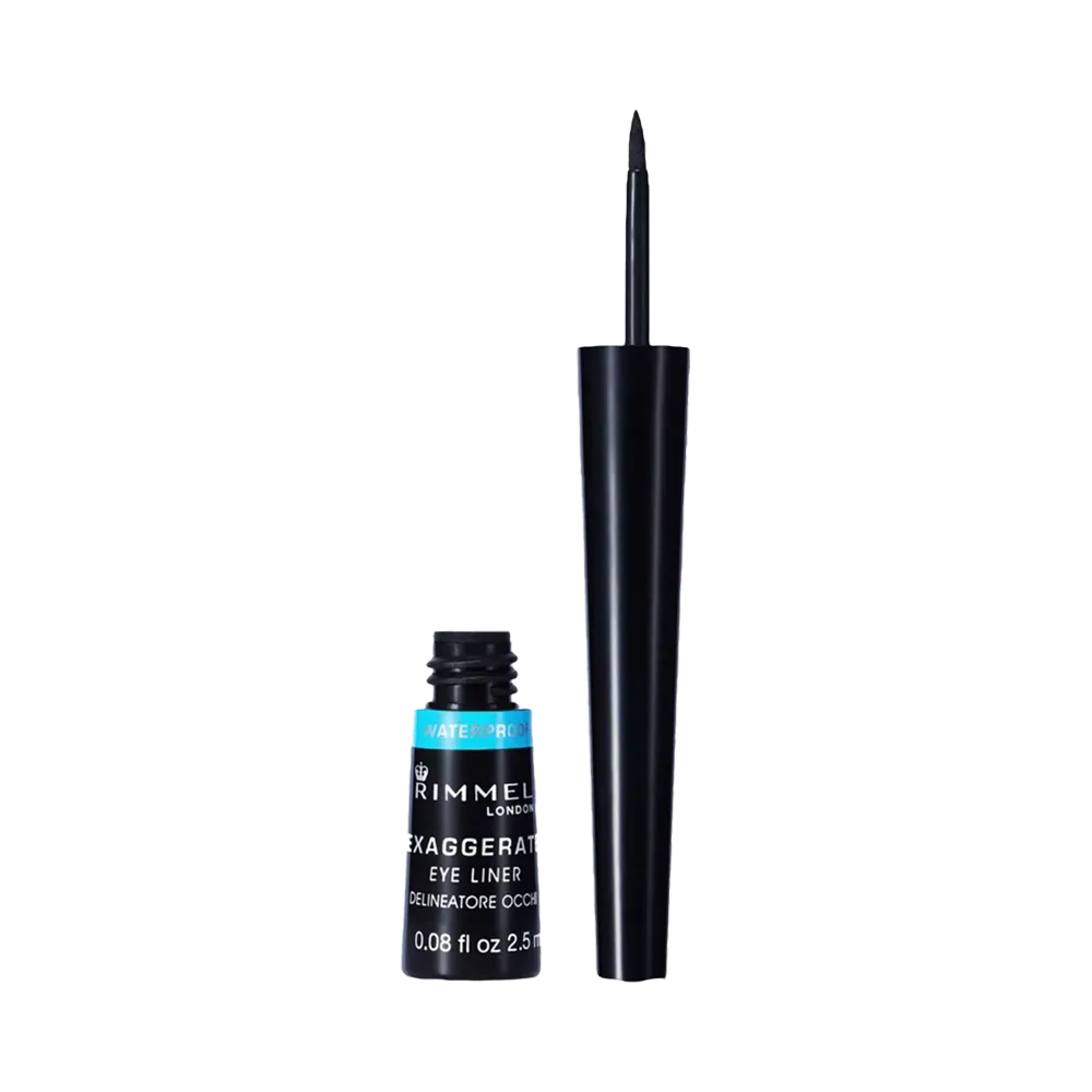 Rimmel London Exaggerate Waterproof Liquid Eyeliner - 003 Black (2.5 ml) thumbnail 2