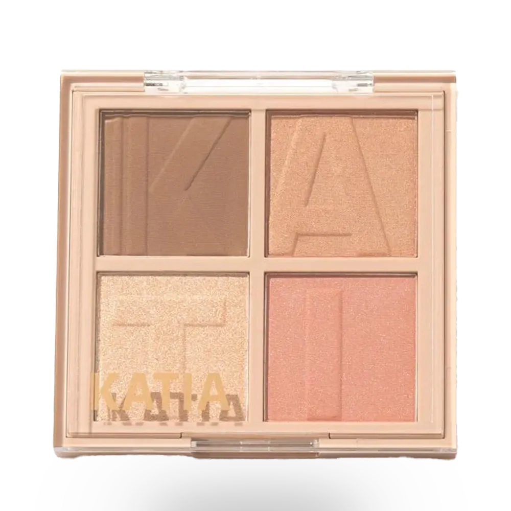 KATIA Bronzer, Blusher, Highlighter Palette - Sugar Cheeks thumbnail 1