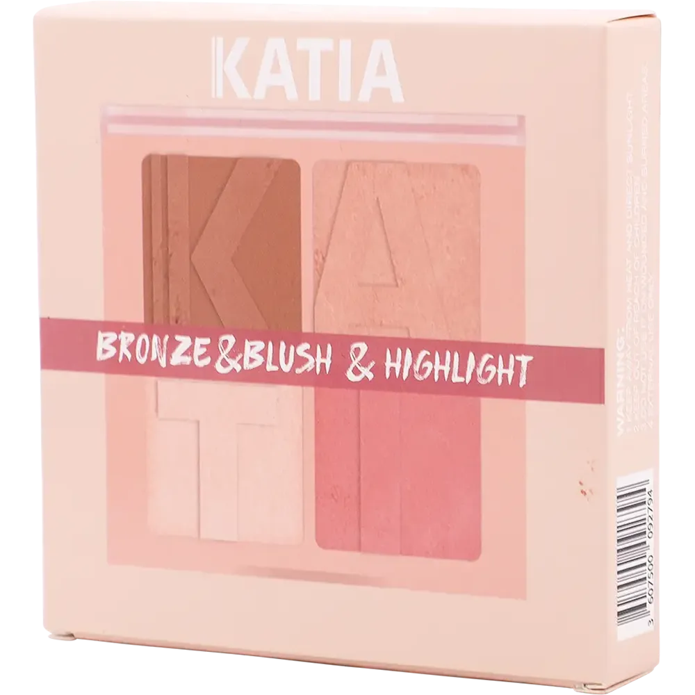 KATIA Bronzer, Blusher, Highlighter Palette - Sugar Cheeks thumbnail 3