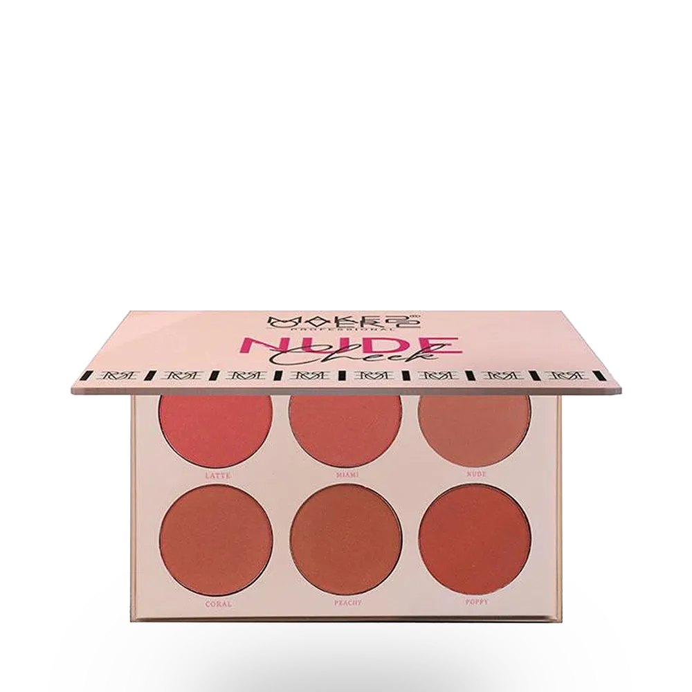 Make Over 22 Palette Blush Set 6 Colour - M3202 Nude Cheek thumbnail 1