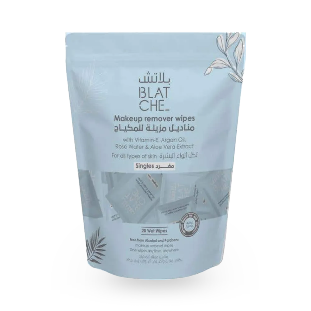 Blatche Makeup Remover Wipes Single Pack - 20 pcs thumbnail 1