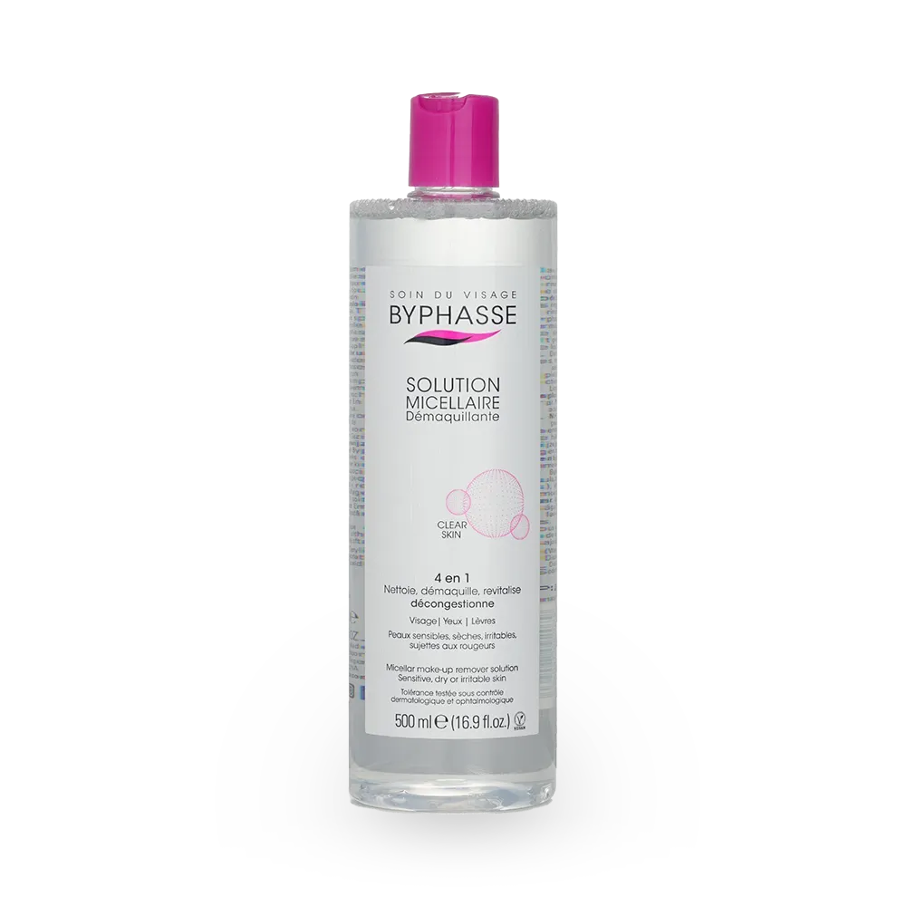 BYPHASSE Micellar Makeup Remover Solution - 500 ml thumbnail 1