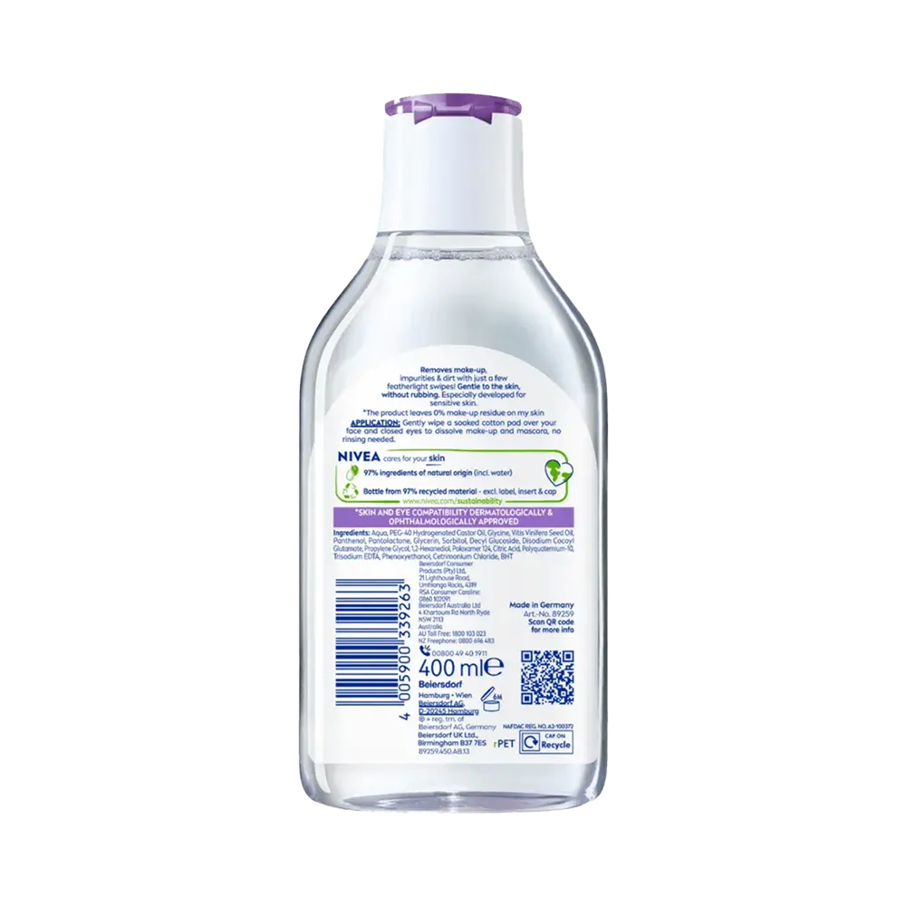 Nivea Soothing Micellar Water - 400 ml thumbnail 2