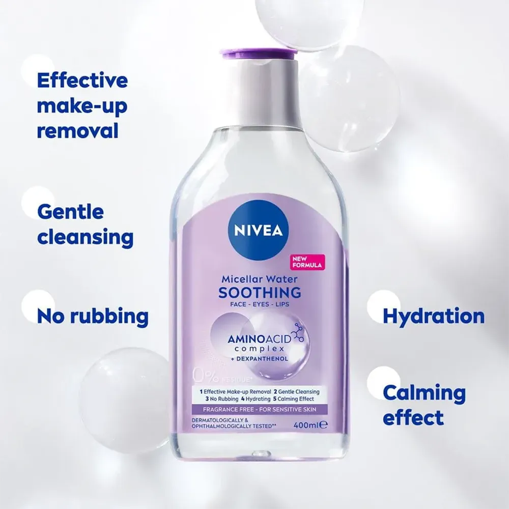 Nivea Soothing Micellar Water - 400 ml thumbnail 5