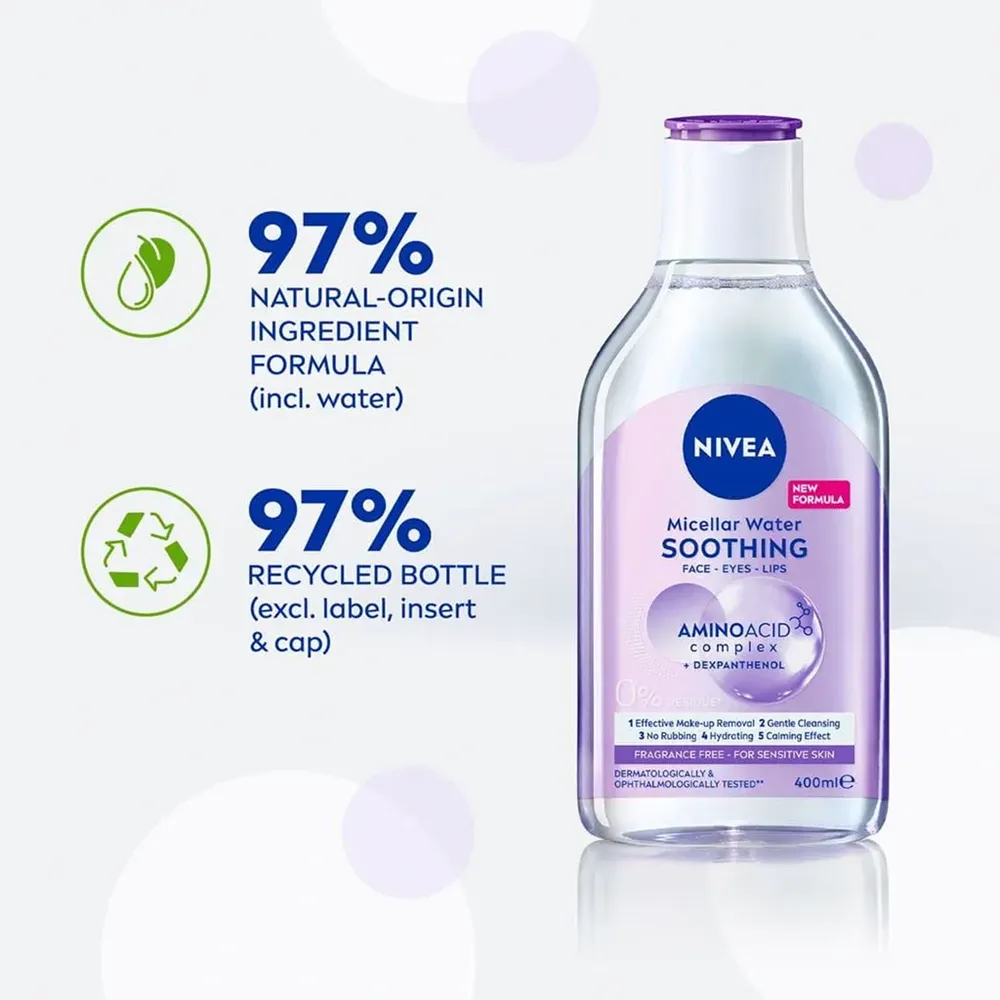 Nivea Soothing Micellar Water - 400 ml thumbnail 6