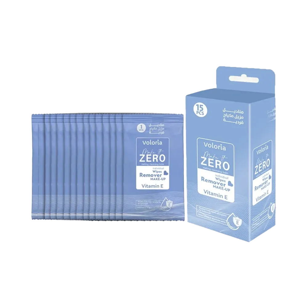 Voloria Make It Zero Make-Up Remover Wipes - 15 pcs thumbnail 2