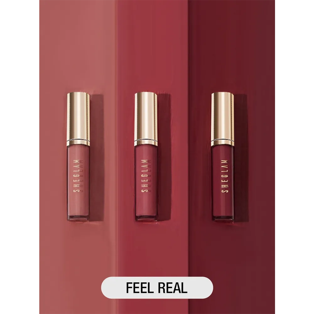 Sheglam Matte Allure Mini Liquid Lipstick Set - Feel Real thumbnail 2