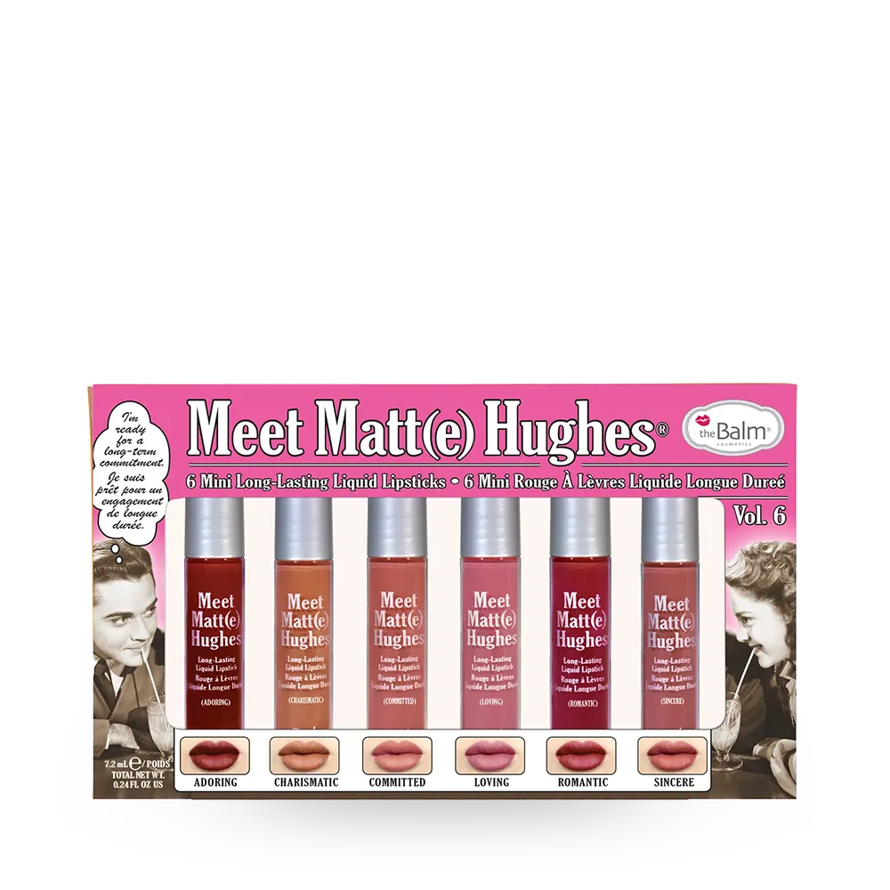 The Balm Meet Matt(e) Hughes Mini Lipstick Set - Vol. 6 (6 pcs) thumbnail 1