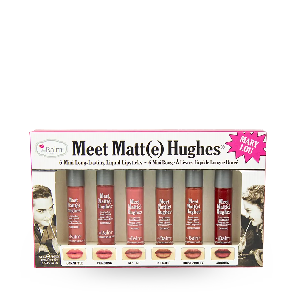 The Balm Meet Matt(e) Hughes Mini Lipstick Set - Vol. 13 (6 pcs) thumbnail 1