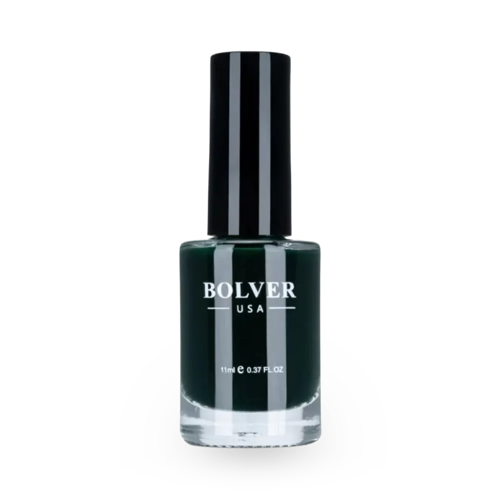 Bolver USA Nail Polish - 728 Deep Green  thumbnail 1