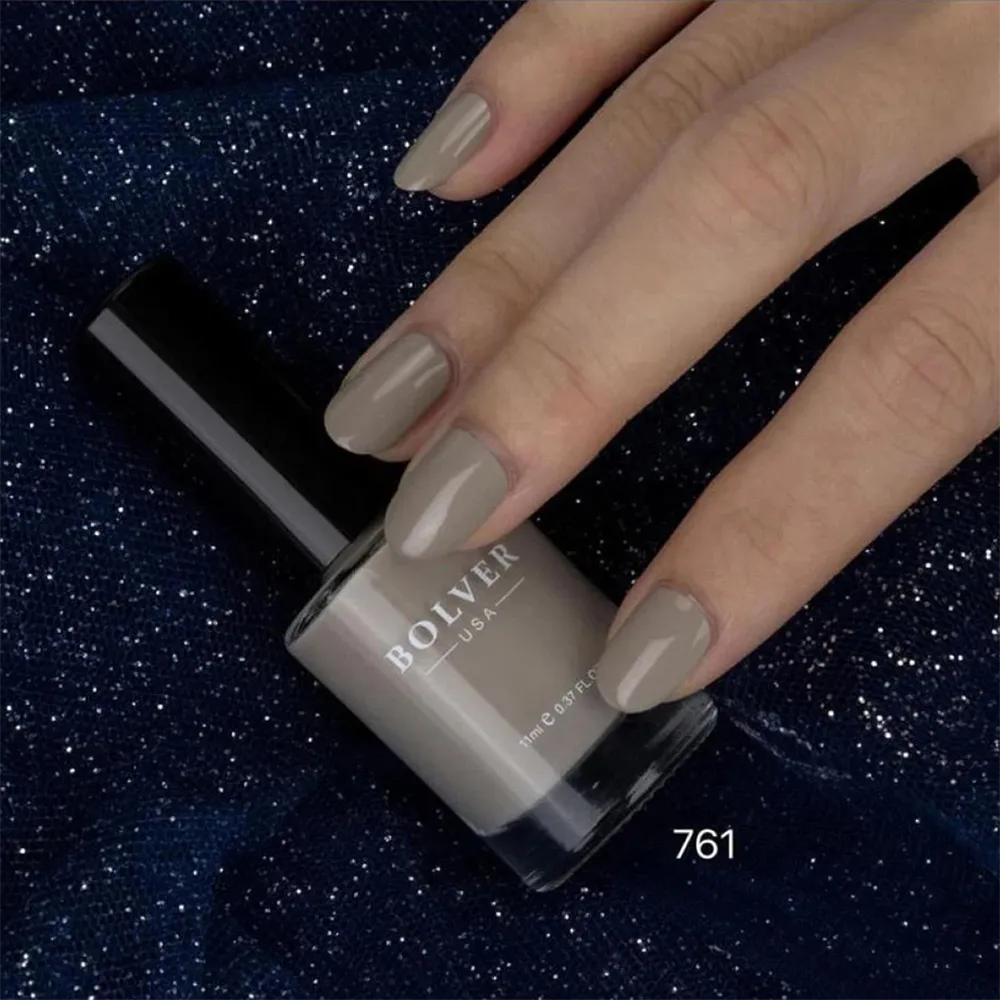 Bolver USA Nail Polish - 761 Grayish Green thumbnail 3
