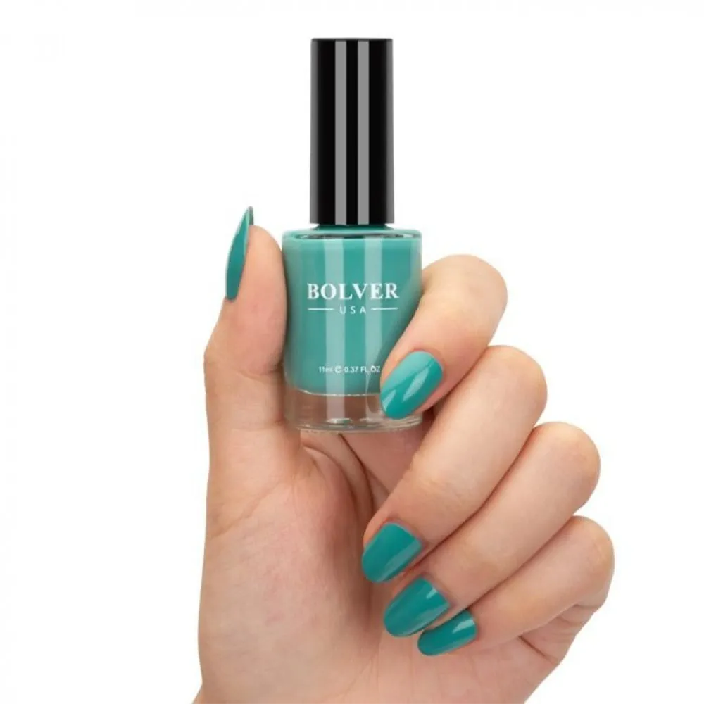 Bolver USA Nail Polish - 708 Dark Green thumbnail 2