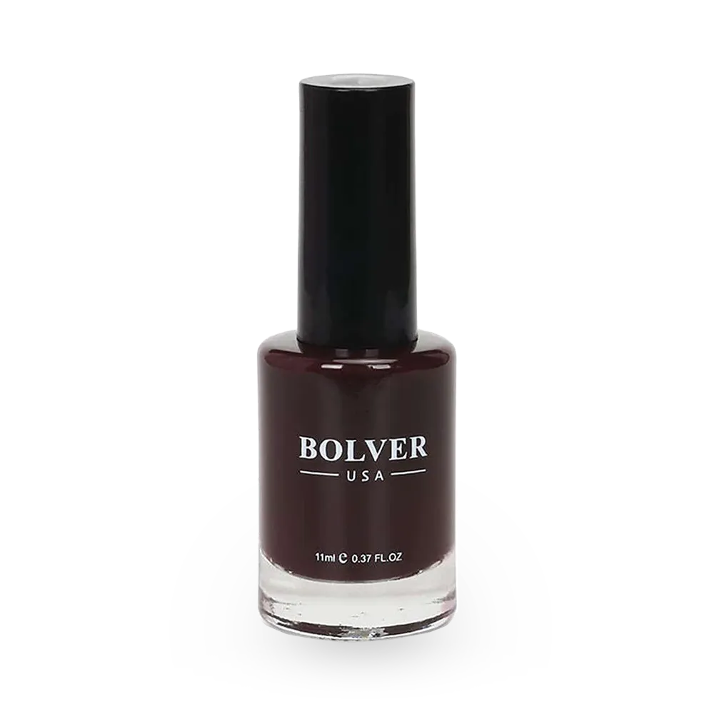 Bolver USA Nail Polish - 609 Dark Brown (11 ml) thumbnail 1