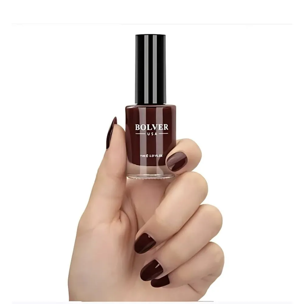 Bolver USA Nail Polish - 777 Dark Brown thumbnail 2