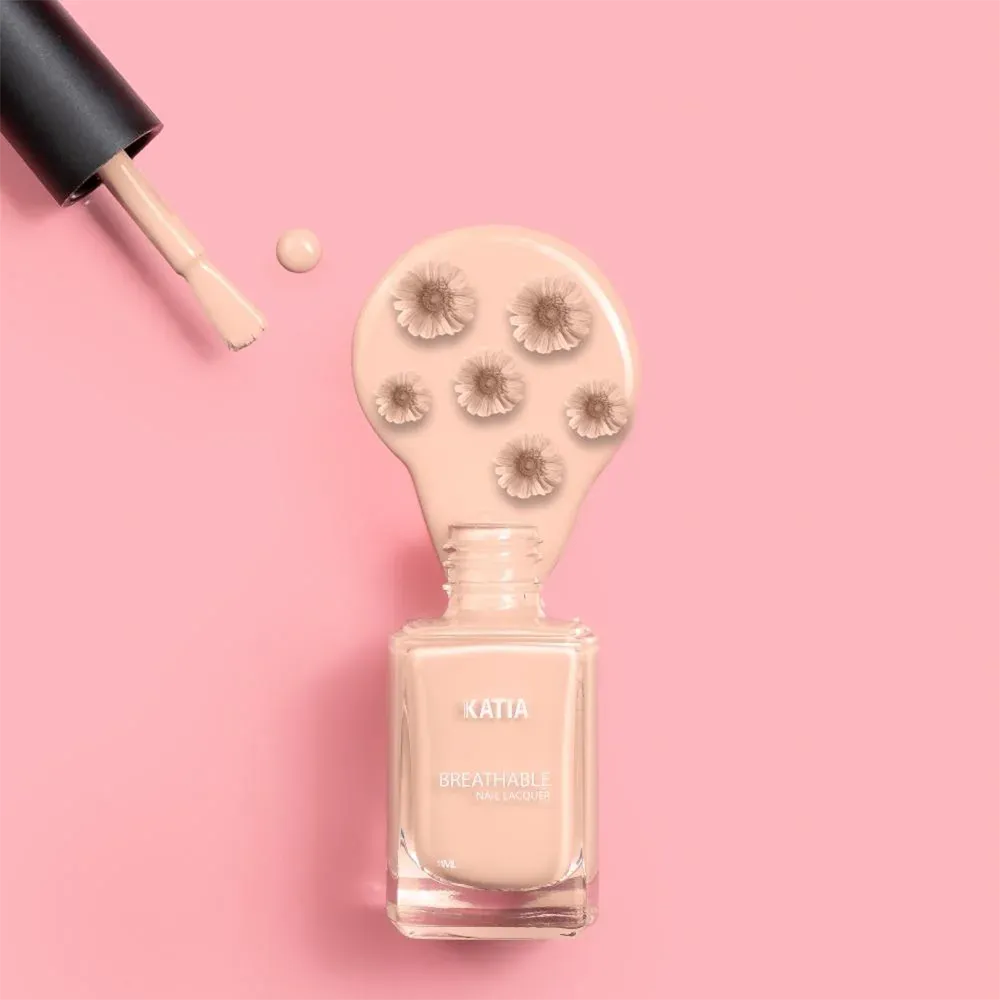 Katia Breathable Nail Lacquer - K54 Sun Beige (11 ml ) thumbnail 2