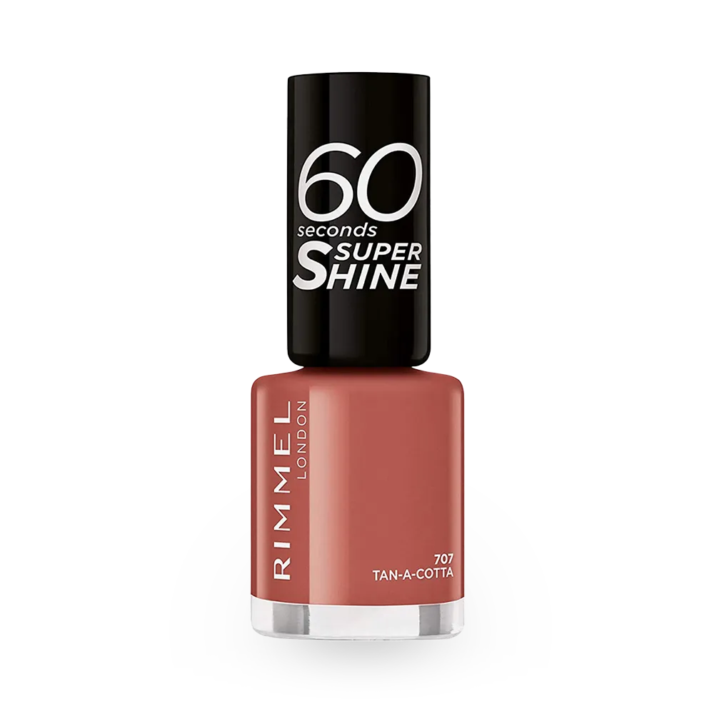 Rimmel London 60 Seconds Super Shine Nail Polish - 707 Tan-A-Cotta (8 ml) thumbnail 1