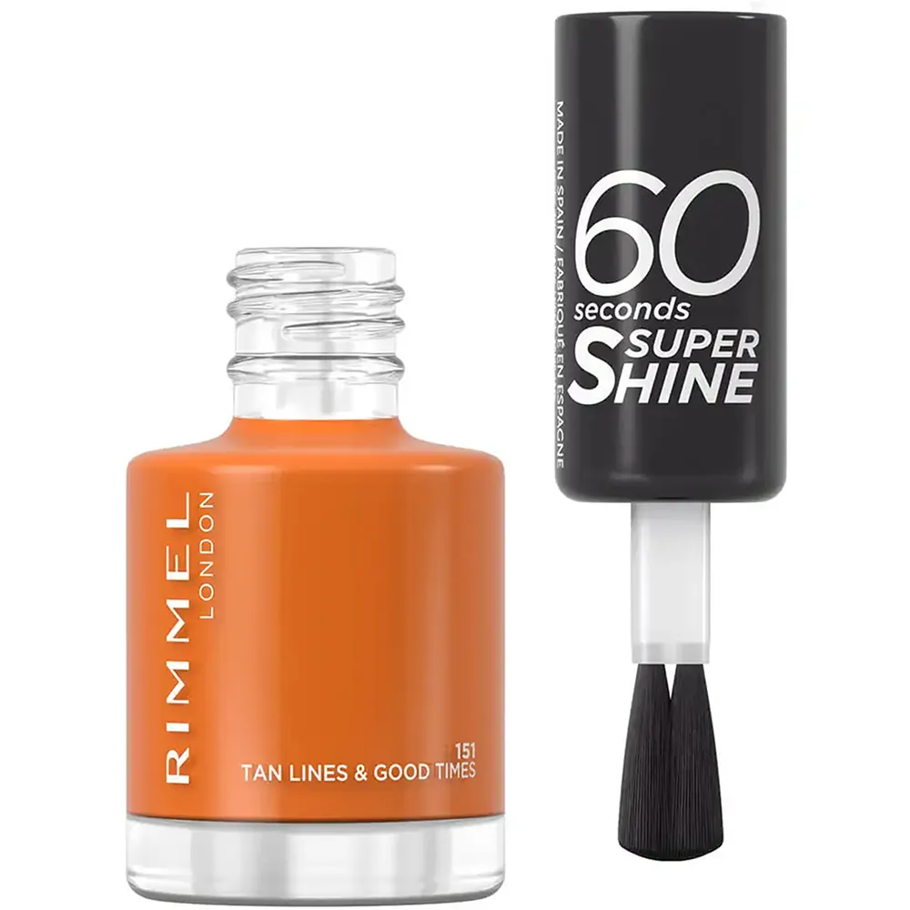Rimmel London 60 Seconds Super Shine Nail Polish - 151 Tan Lines & Good Times (8 ml) thumbnail 2