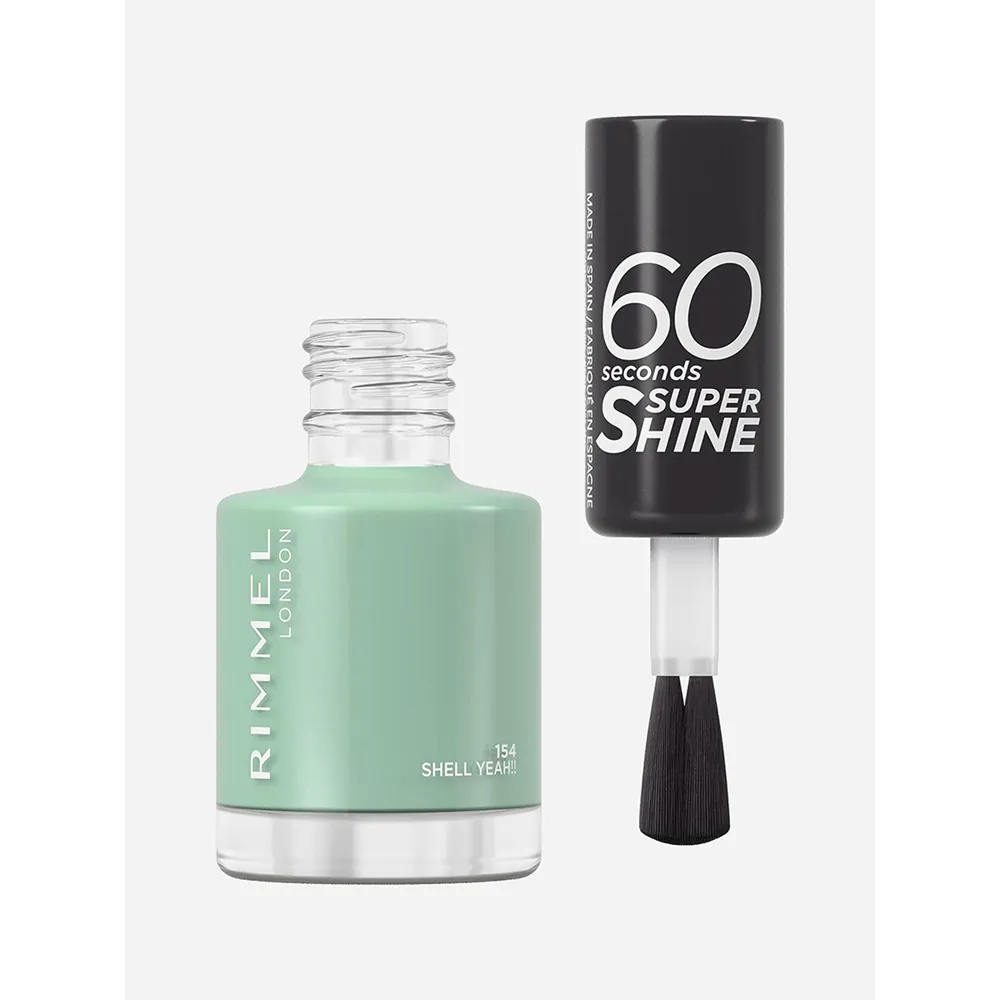 Rimmel London 60 Seconds Super Shine Nail Polish - 154 Shell Yeah! (8 ml) thumbnail 2