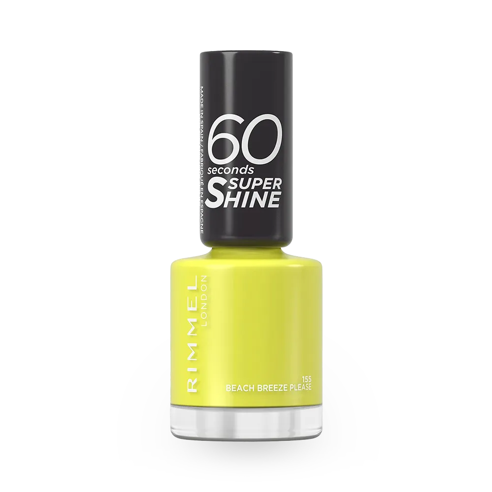Rimmel London 60 Seconds Super Shine Nail Polish - 155 Beach Breeze Please (8 ml) thumbnail 1