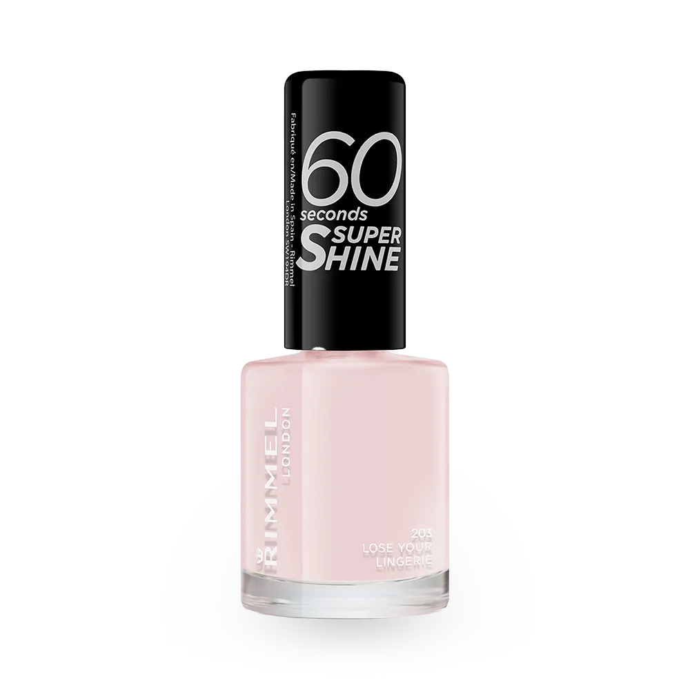Rimmel London 60 Seconds Super Shine Nail Polish - 203 Lose Your Lingerie (8 ml) thumbnail 1