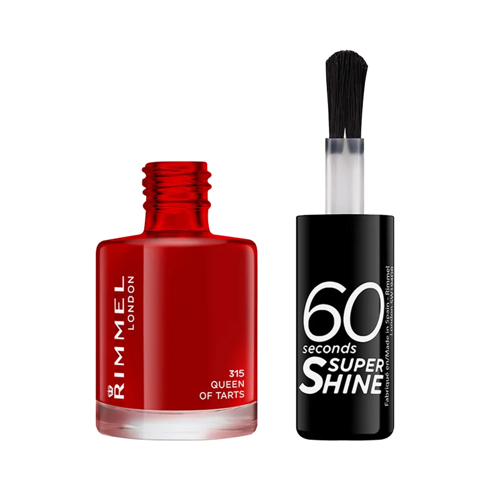Rimmel London 60 Seconds Super Shine Nail Polish - 315 Queen Of Tarts (8 ml) thumbnail 2