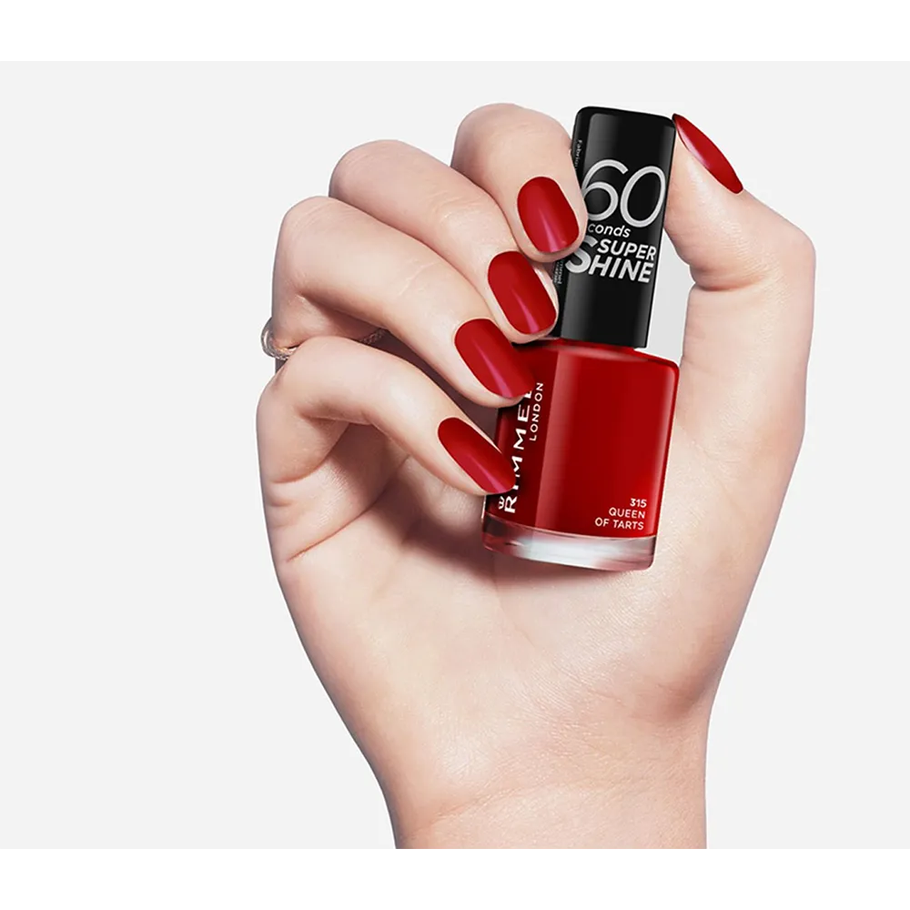 Rimmel London 60 Seconds Super Shine Nail Polish - 315 Queen Of Tarts (8 ml) thumbnail 3