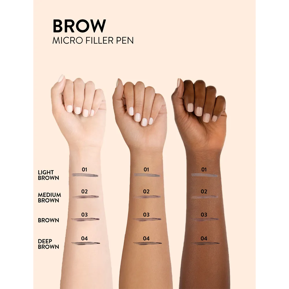 Flormar Brow Micro Filler Pen - 004 Deep Brown (6.16 g) thumbnail 2