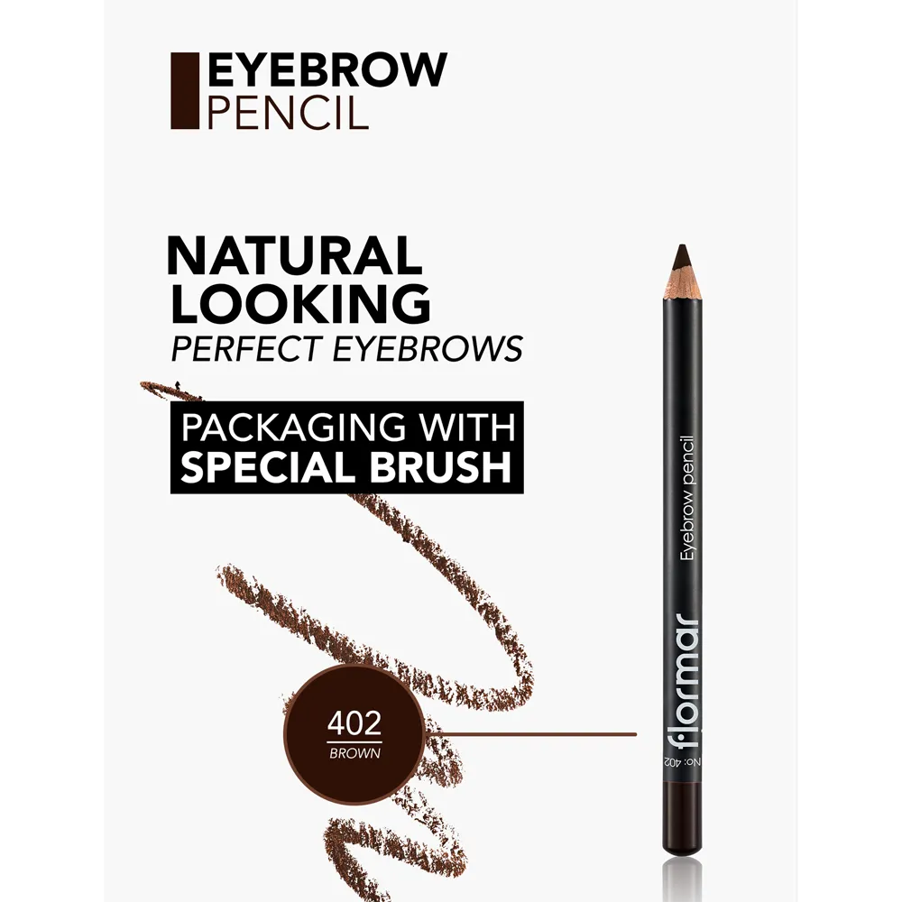 Flormar Eyebrow Pencil - 402 Brown (4.45 g) thumbnail 3
