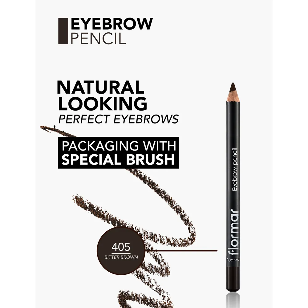 Flormar Eyebrow Pencil - 405 Bitter Brown (4.45 g) thumbnail 3