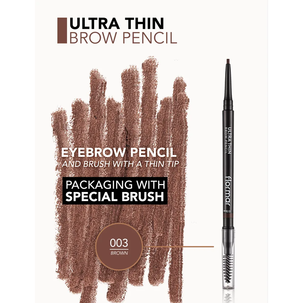 Flormar Ultra Thin Brow Pencil - 03 Brown (0.14 g) thumbnail 3