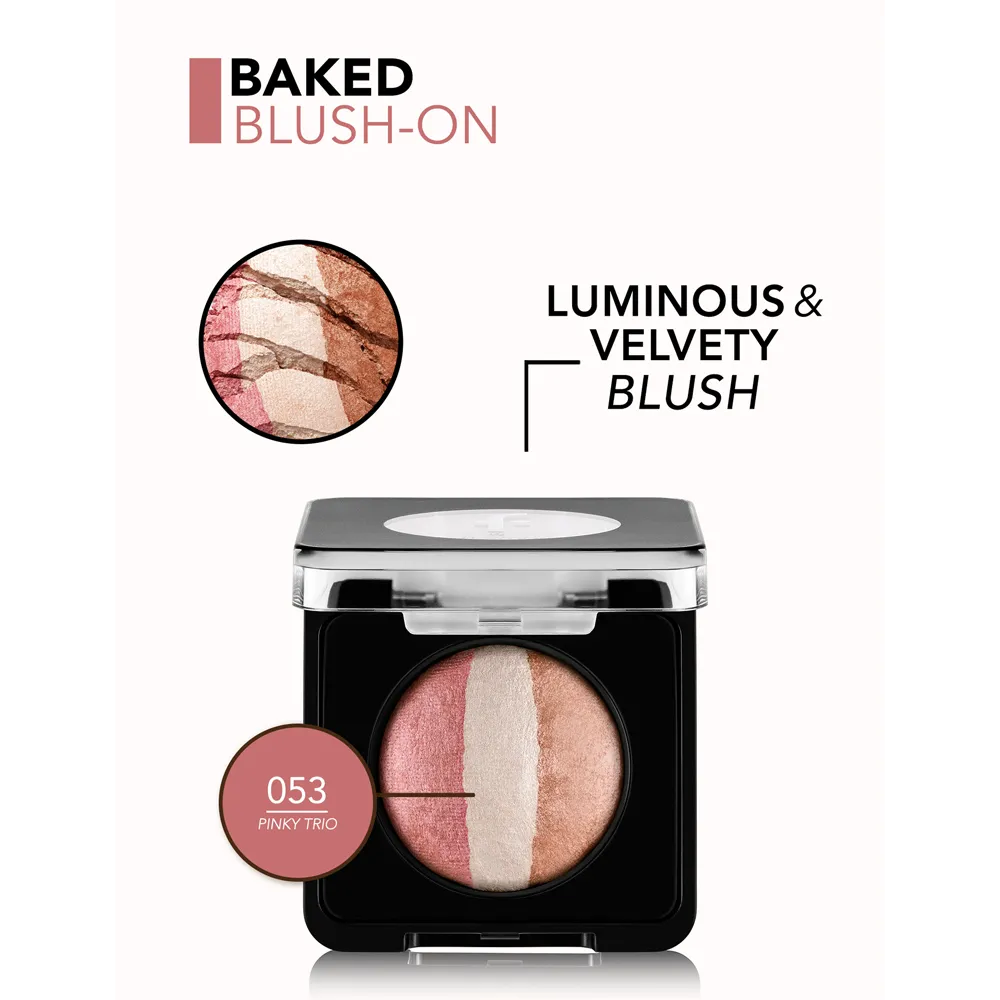 Flormar Baked Blush-On - 053 Pinky Trio thumbnail 3