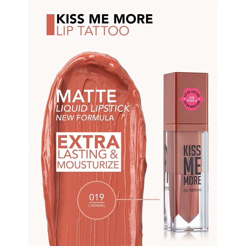 Flormar Kiss Me More Lip Tattoo - 019 Caramel thumbnail 2