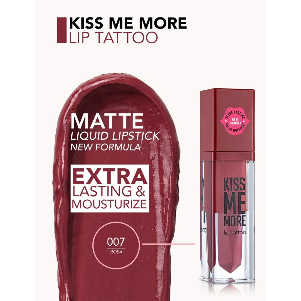 Flormar Kiss Me More Lip Tattoo - 007 Rosa thumbnail 2