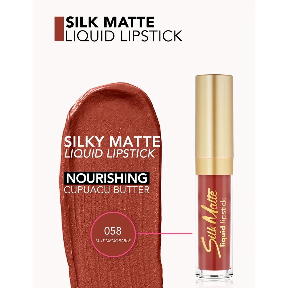 Flormar Silk Matte Liquid Lipstick - 058 Make It Memorable thumbnail 2