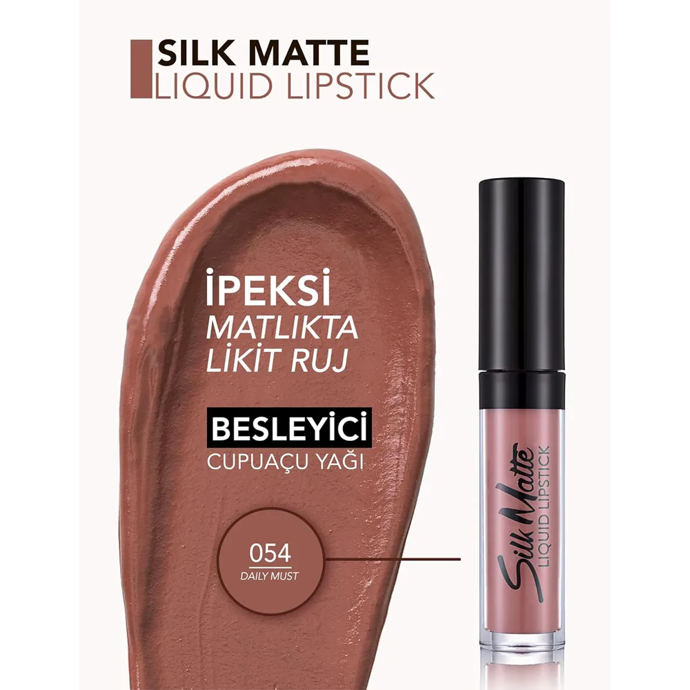 Flormar Silk Matte Liquid Lipstick - 054 Daily Must thumbnail 2